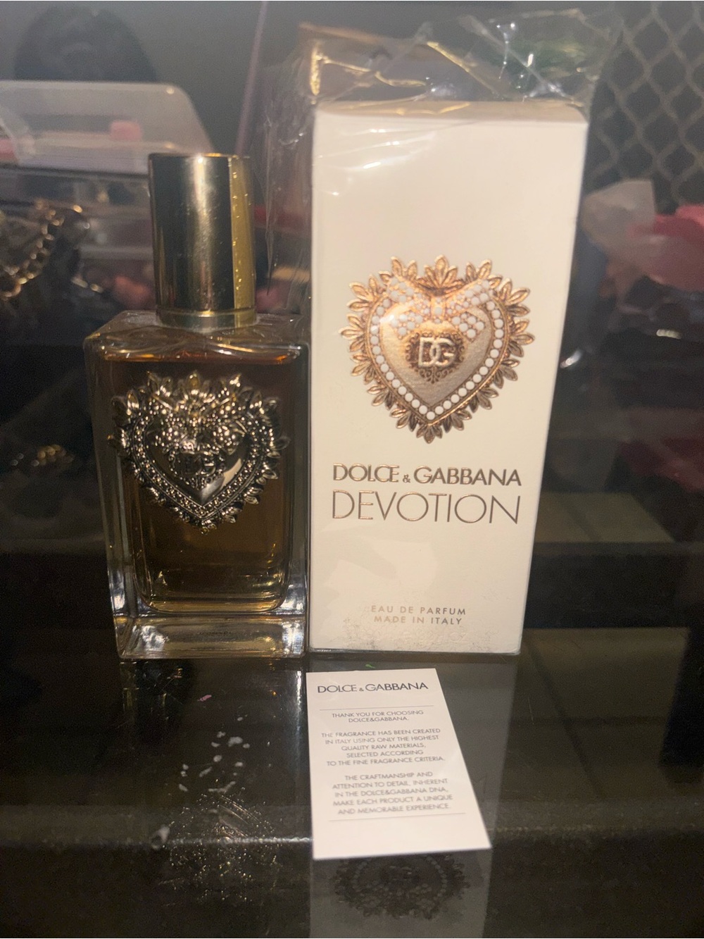 Dolce & Gabbana Devotion - White and Gold Accented Fragrance Box authentic